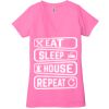 Ladies' Jersey Short-Sleeve Deep V-Neck T-Shirt Thumbnail