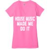Ladies' Jersey Short-Sleeve Deep V-Neck T-Shirt Thumbnail