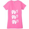 Ladies' Jersey Short-Sleeve Deep V-Neck T-Shirt Thumbnail