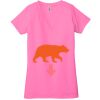 Ladies' Jersey Short-Sleeve Deep V-Neck T-Shirt Thumbnail