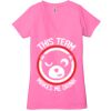 Ladies' Jersey Short-Sleeve Deep V-Neck T-Shirt Thumbnail
