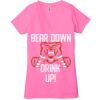 Ladies' Jersey Short-Sleeve Deep V-Neck T-Shirt Thumbnail