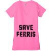 Ladies' Jersey Short-Sleeve Deep V-Neck T-Shirt Thumbnail