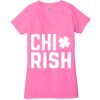 Ladies' Jersey Short-Sleeve Deep V-Neck T-Shirt Thumbnail