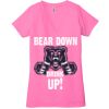 Ladies' Jersey Short-Sleeve Deep V-Neck T-Shirt Thumbnail