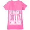 Ladies' Jersey Short-Sleeve Deep V-Neck T-Shirt Thumbnail