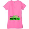 Ladies' Jersey Short-Sleeve Deep V-Neck T-Shirt Thumbnail