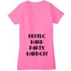 Ladies' Jersey Short-Sleeve Deep V-Neck T-Shirt Thumbnail