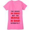 Ladies' Jersey Short-Sleeve Deep V-Neck T-Shirt Thumbnail