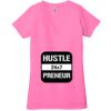Ladies' Jersey Short-Sleeve Deep V-Neck T-Shirt Thumbnail