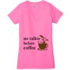 Ladies' Jersey Short-Sleeve Deep V-Neck T-Shirt Thumbnail