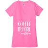 Ladies' Jersey Short-Sleeve Deep V-Neck T-Shirt Thumbnail