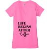 Ladies' Jersey Short-Sleeve Deep V-Neck T-Shirt Thumbnail