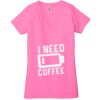 Ladies' Jersey Short-Sleeve Deep V-Neck T-Shirt Thumbnail