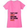 Ladies' Jersey Short-Sleeve Deep V-Neck T-Shirt Thumbnail
