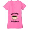 Ladies' Jersey Short-Sleeve Deep V-Neck T-Shirt Thumbnail