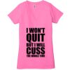 Ladies' Jersey Short-Sleeve Deep V-Neck T-Shirt Thumbnail