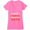 Ladies' Jersey Short-Sleeve Deep V-Neck T-Shirt Thumbnail