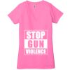 Ladies' Jersey Short-Sleeve Deep V-Neck T-Shirt Thumbnail