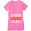 Ladies' Jersey Short-Sleeve Deep V-Neck T-Shirt Thumbnail