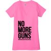 Ladies' Jersey Short-Sleeve Deep V-Neck T-Shirt Thumbnail