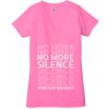 Ladies' Jersey Short-Sleeve Deep V-Neck T-Shirt Thumbnail