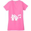 Ladies' Jersey Short-Sleeve Deep V-Neck T-Shirt Thumbnail