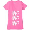 Ladies' Jersey Short-Sleeve Deep V-Neck T-Shirt Thumbnail