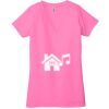 Ladies' Jersey Short-Sleeve Deep V-Neck T-Shirt Thumbnail