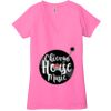 Ladies' Jersey Short-Sleeve Deep V-Neck T-Shirt Thumbnail
