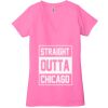 Ladies' Jersey Short-Sleeve Deep V-Neck T-Shirt Thumbnail