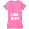 Ladies' Jersey Short-Sleeve Deep V-Neck T-Shirt Thumbnail