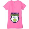 Ladies' Jersey Short-Sleeve Deep V-Neck T-Shirt Thumbnail