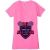Ladies' Jersey Short-Sleeve Deep V-Neck T-Shirt Thumbnail