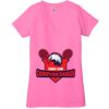 Ladies' Jersey Short-Sleeve Deep V-Neck T-Shirt Thumbnail
