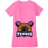 Ladies' Jersey Short-Sleeve Deep V-Neck T-Shirt Thumbnail