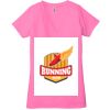 Ladies' Jersey Short-Sleeve Deep V-Neck T-Shirt Thumbnail