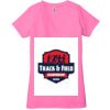 Ladies' Jersey Short-Sleeve Deep V-Neck T-Shirt Thumbnail