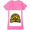 Ladies' Jersey Short-Sleeve Deep V-Neck T-Shirt Thumbnail