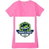 Ladies' Jersey Short-Sleeve Deep V-Neck T-Shirt Thumbnail