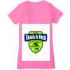 Ladies' Jersey Short-Sleeve Deep V-Neck T-Shirt Thumbnail