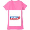 Ladies' Jersey Short-Sleeve Deep V-Neck T-Shirt Thumbnail