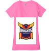 Ladies' Jersey Short-Sleeve Deep V-Neck T-Shirt Thumbnail