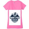 Ladies' Jersey Short-Sleeve Deep V-Neck T-Shirt Thumbnail