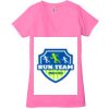 Ladies' Jersey Short-Sleeve Deep V-Neck T-Shirt Thumbnail