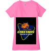 Ladies' Jersey Short-Sleeve Deep V-Neck T-Shirt Thumbnail