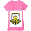 Ladies' Jersey Short-Sleeve Deep V-Neck T-Shirt Thumbnail