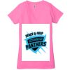Ladies' Jersey Short-Sleeve Deep V-Neck T-Shirt Thumbnail