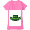 Ladies' Jersey Short-Sleeve Deep V-Neck T-Shirt Thumbnail