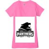 Ladies' Jersey Short-Sleeve Deep V-Neck T-Shirt Thumbnail